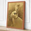 Rabbit in Profile Boho - Wrapped Canvas-1292475627-1292475635