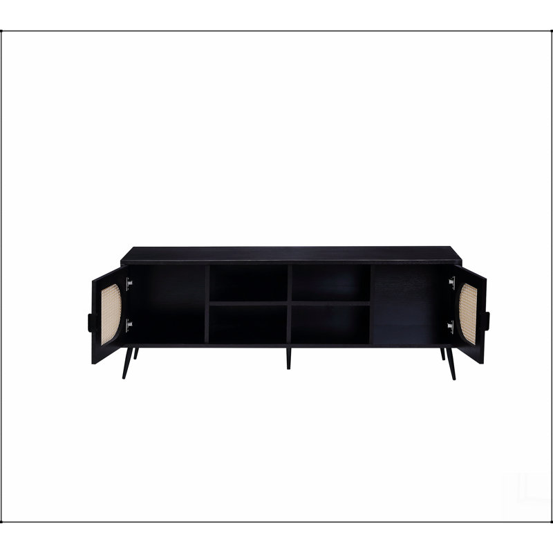 Meuble télé Colson, finition noire LV01080