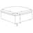 Greeley Charcoal Upholstered Square Ottoman