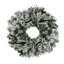 Couronne de sapin artificielle pré-éclairée en forme de sapin Winfield - 24 lumières DEL blanc chaud-1602309639