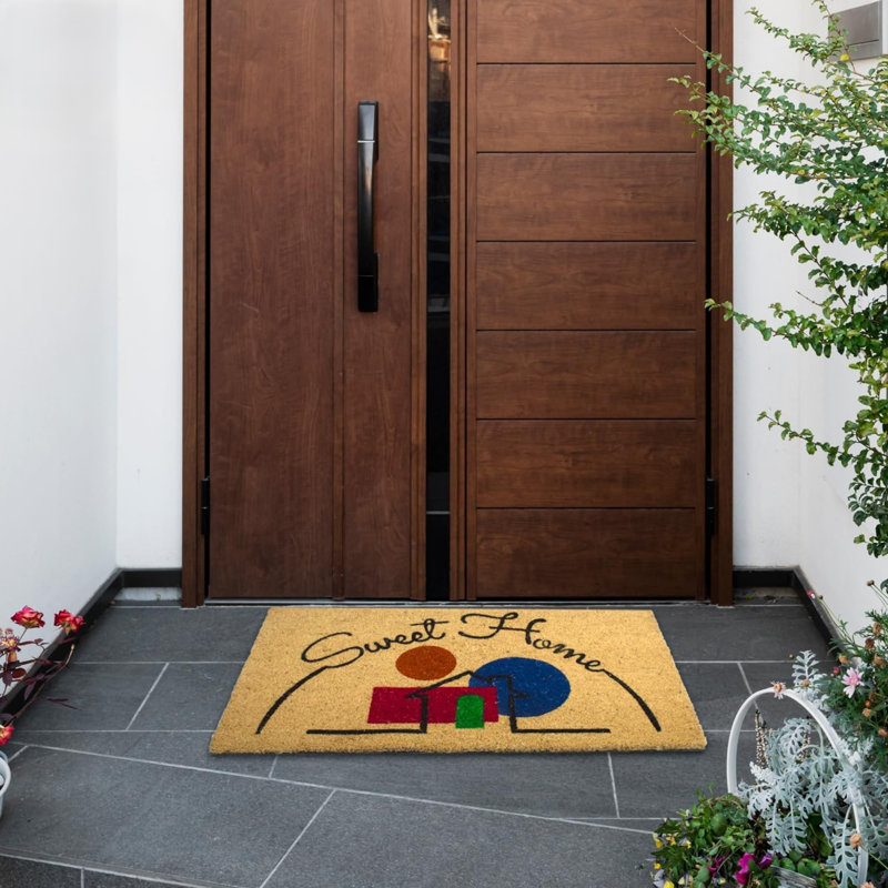 Non-Slip Geometric Doormat