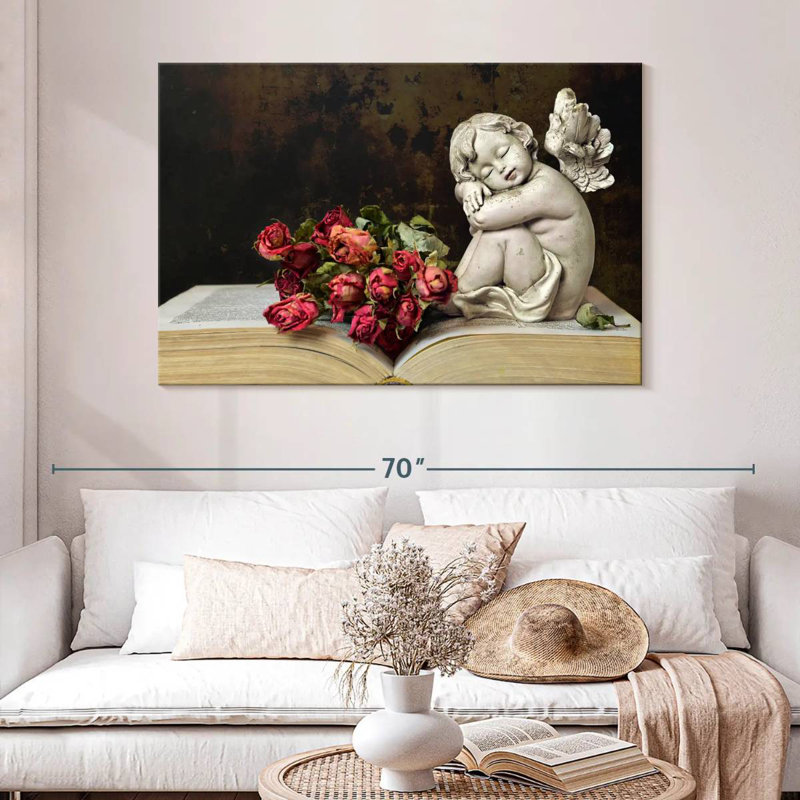 Leisha Cherub, 32" H x 48" W