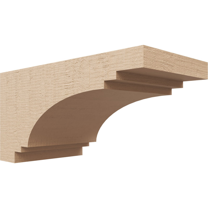 Bois de cèdre brut Pescadero, Corbeau Thane, brun clair apprêté, H 6 po x l 6 po x P 12 po