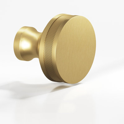 Round, Diamond-Knurled Sandwich Cabinet Knob