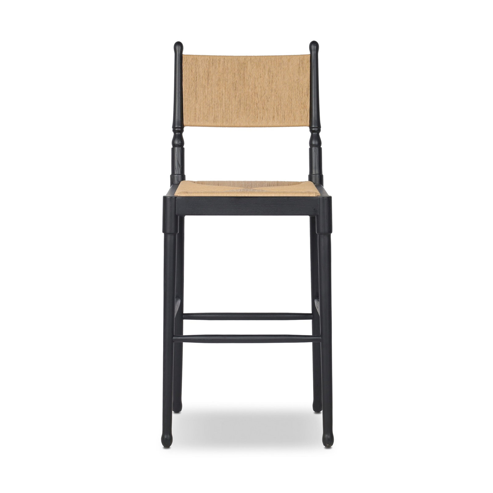 Fayth Stool, Bar Stool (29.5" Seat Height), Stained Black Ash