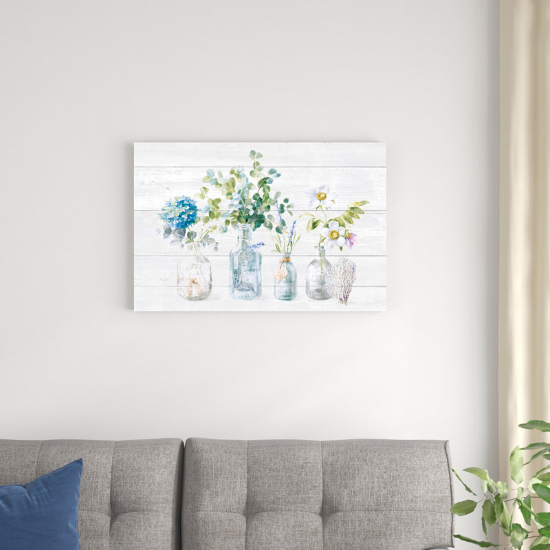 Fleurs de plage I Shiplap, H 20 po x l 30 po x P 1,25 po
