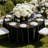 Black Round Tablecloths 6 Pack, 120 Inches in Diameter, Stain- & Wrinkle- Resistant, Machine Washable Table Clothes, Polyester Fabric Table Covers for Wedding, Party, Banquet, Formal Events