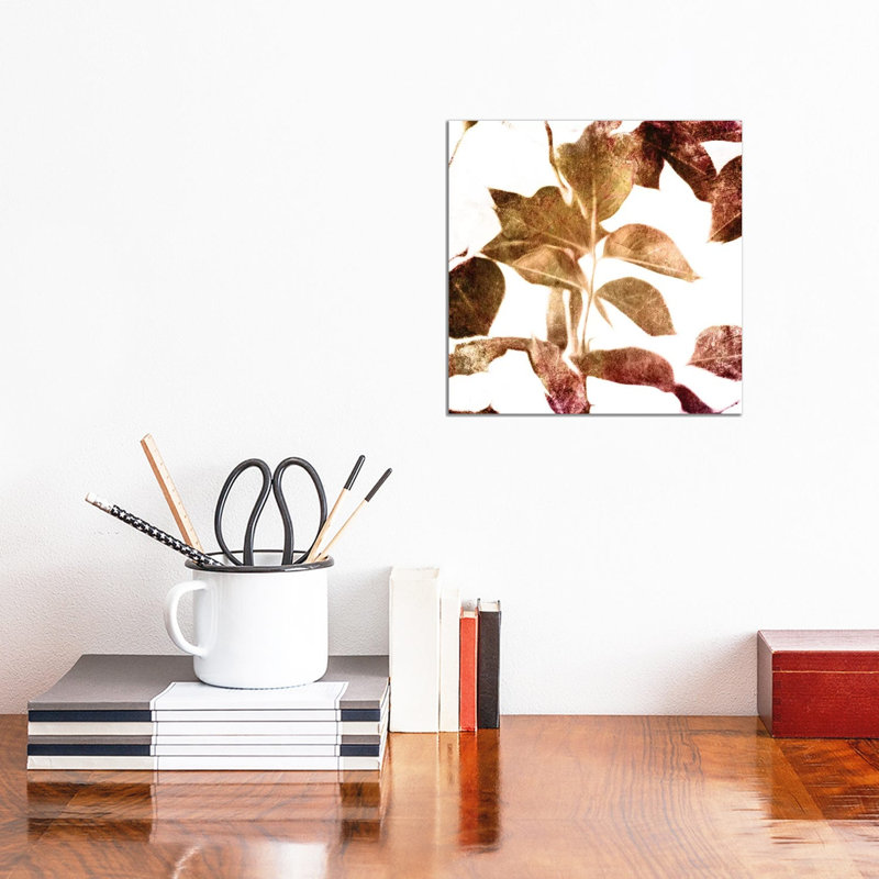 Fall Universal Leaves by Milli Villa - Wrapped Canvas Gallery-Wrapped Canvas Giclée, 30.48 cm H x 30.48 cm W
