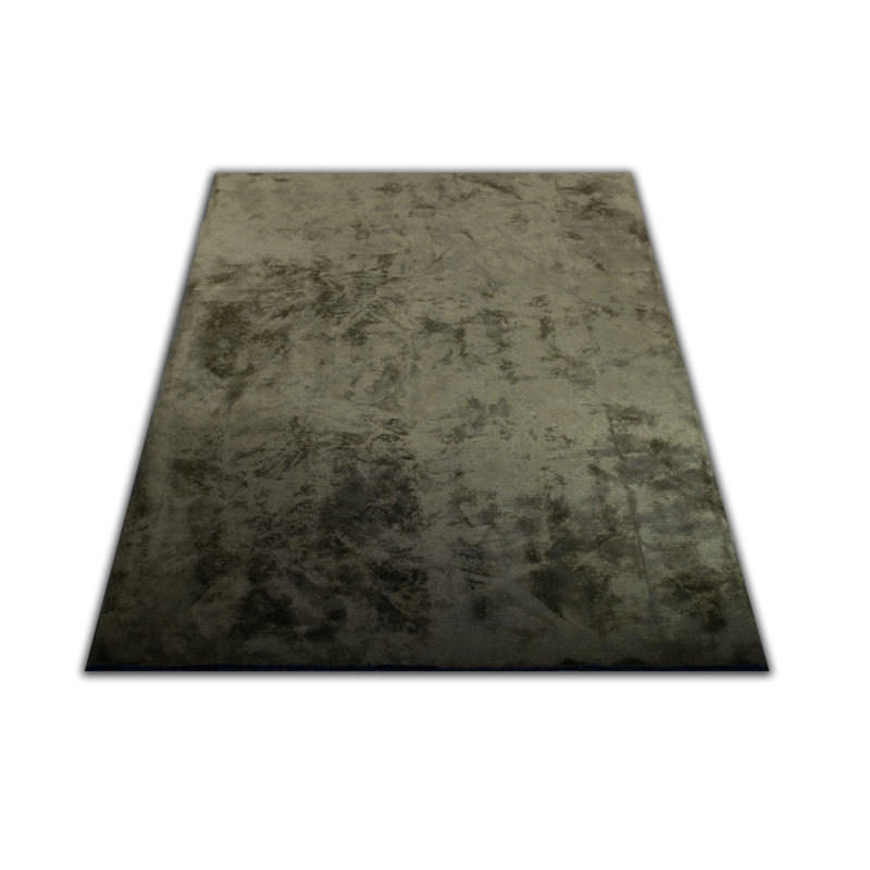 Rapture Abstract Flatweave Olive Area Rug, Rectangle 7'10" x 11'2"