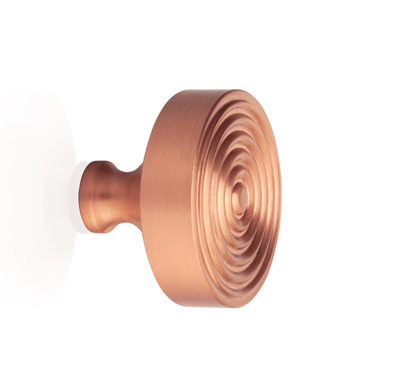 Zara Round Knob, 1.26" H x 1.25" W x 1.25" D, Rose Gold