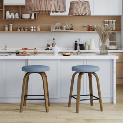 Ensemble de 2 tabourets de bar pivotants (seulement chaises de salle à manger)