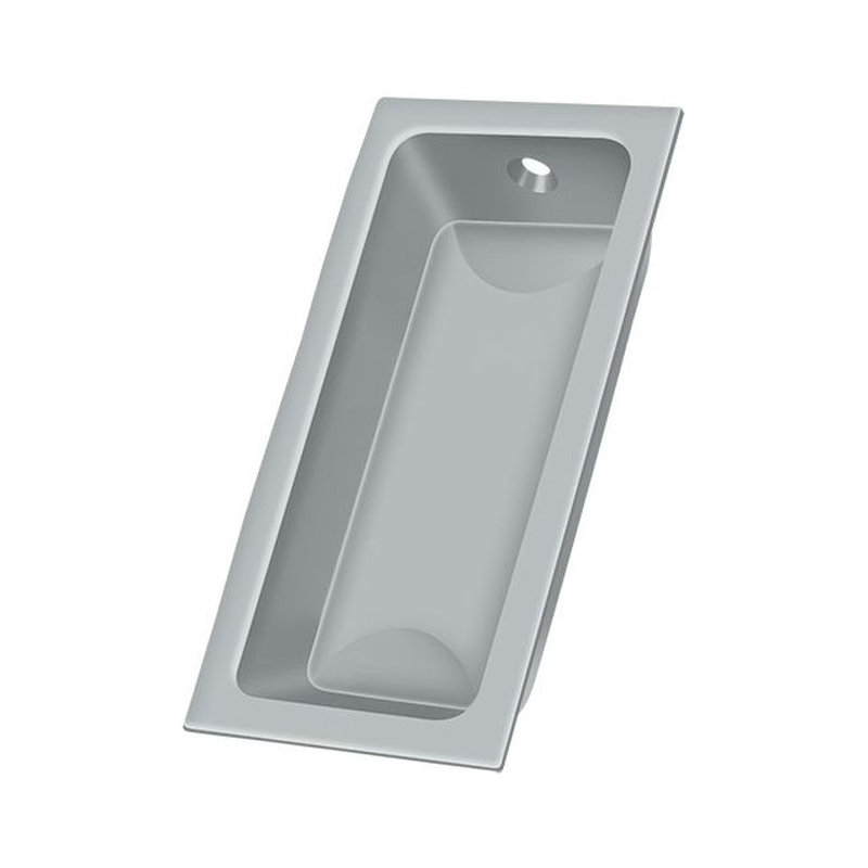 Flush Cup / Bin Pull, Brushed Chrome