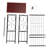 Melodie Metal Freestanding Bathroom Shelves