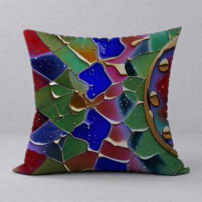 Abstract Reversible Throw Pillow