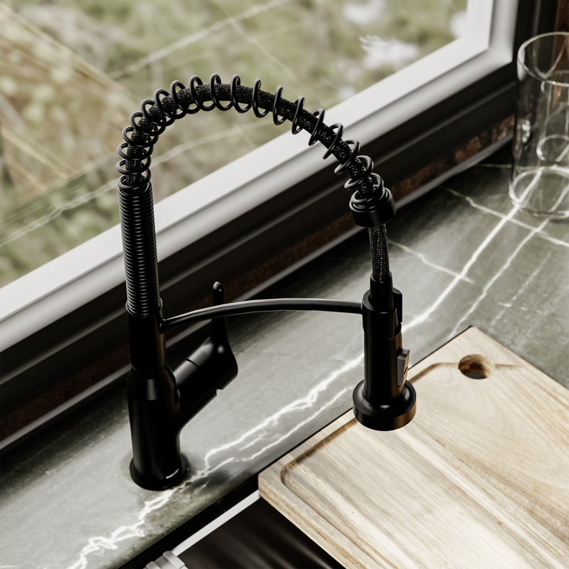 Robinet de cuisine Karran Scottsdale, Noir mat