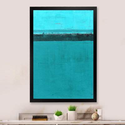 «Colorfields In Shades Of Turquoise», reproduction d'art moderne et contemporaine sur toile