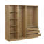 Armoire de rangement sans porte avec tablettes et 3 tiroirs-1355821949