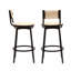 Charming Metal Frame Bar Stools with Exquisite Paper Rope Seats for Kitchen-942130006