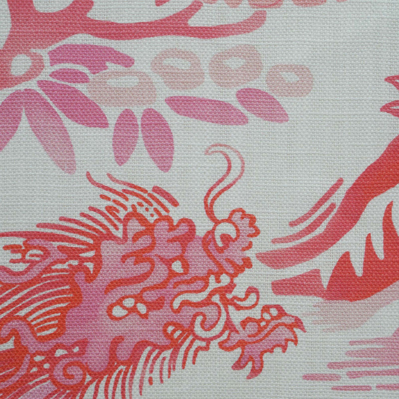 Gardens Of Chinoise Pillow Cover, 20" H x 20" W, Pink