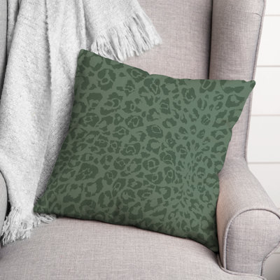  Cat Print Outdoor Square Pillow Cover & Insert