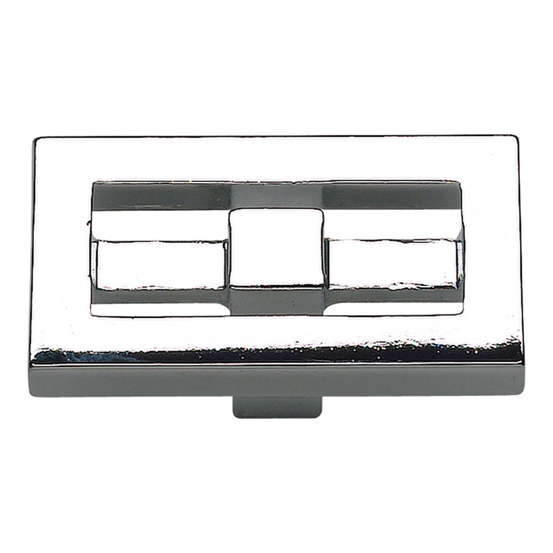 Nobu 1 3/4" Length Rectangle Knob, Polished Chrome