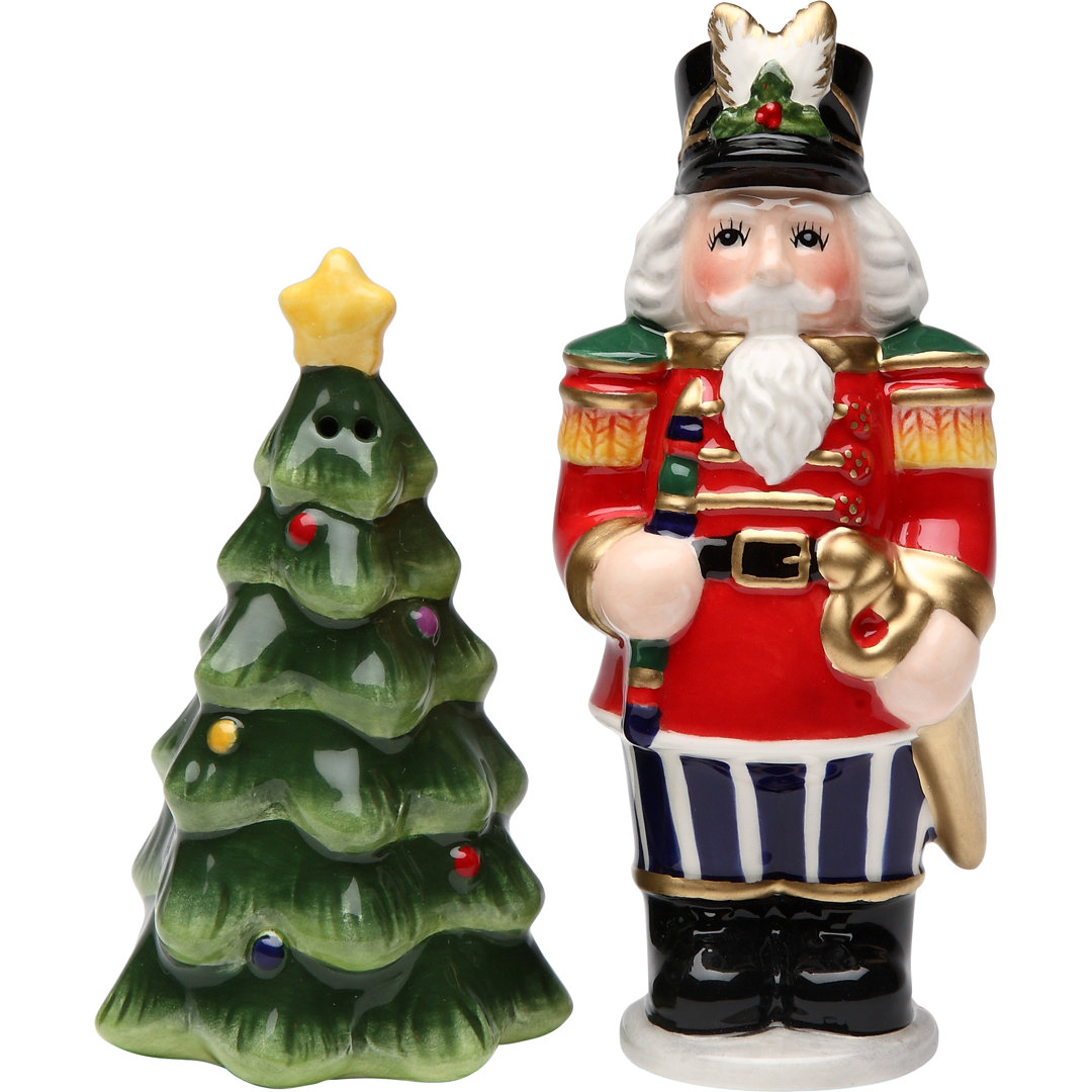 Cosmos Gifts Nutcracker Salt and Pepper Set Cosmos Gifts