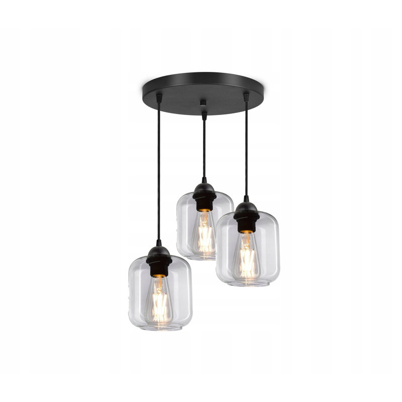 Ryan 3 - Light Cluster Pendant, Transparent