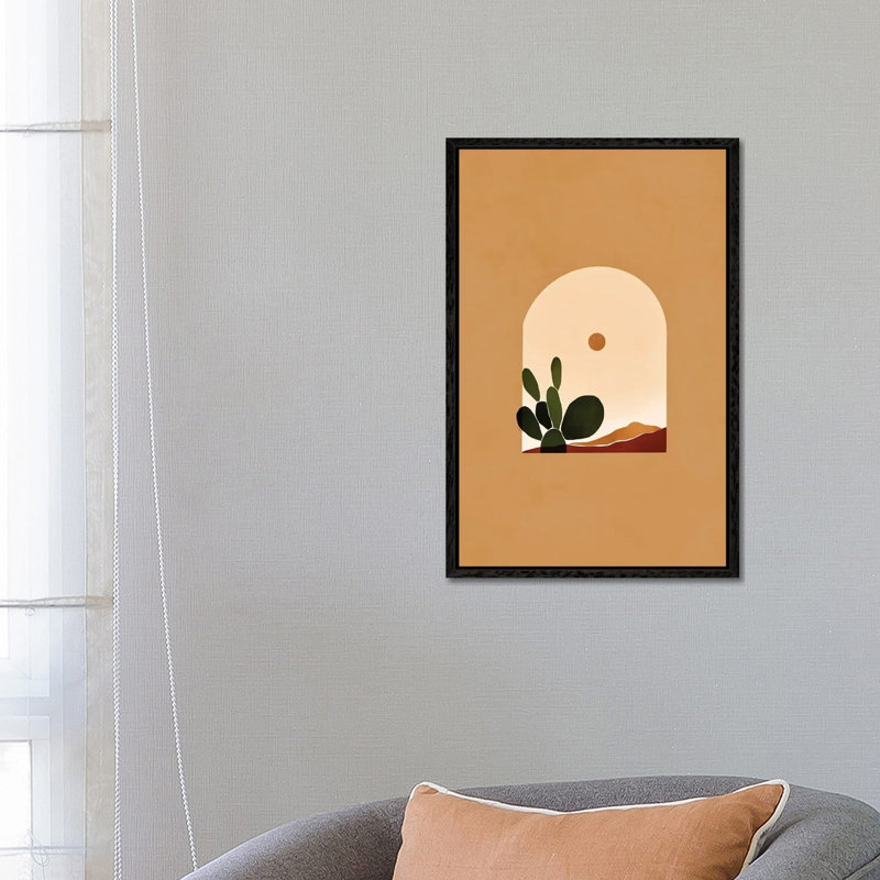 Desert Arch 2 1 Piece Wall Art on Canvas, 66.04 cm H x 45.72 cm W, Black Framed