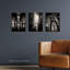 Black White Bridges Atmospheric Photographs Different Angles - 3 Piece No Frame Print Set-956656764