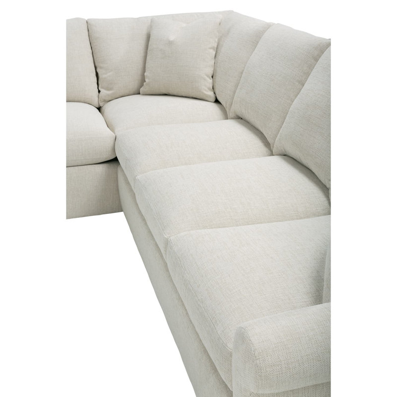Dorian 2-Piece Sectional, Tan Polyester, Left Hand Facing