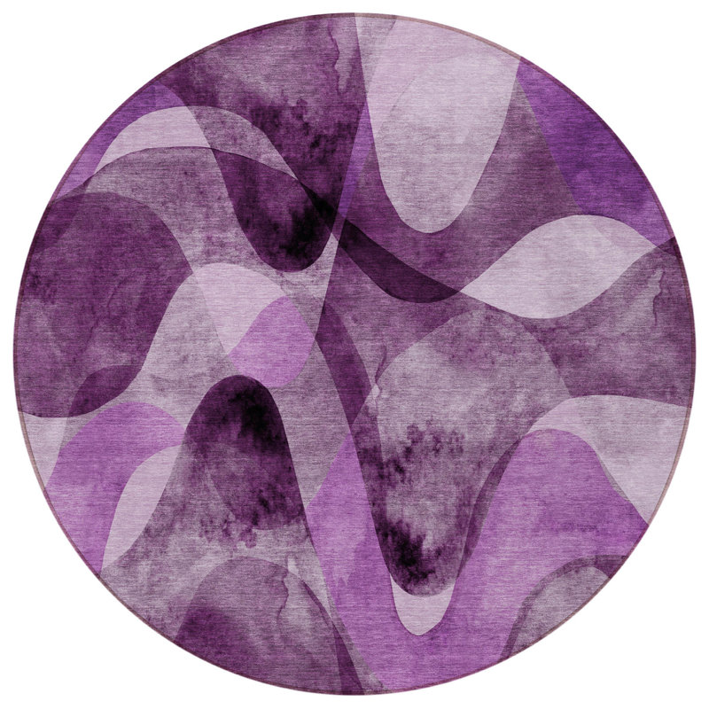 Tapis d'intérieur rond 8 po