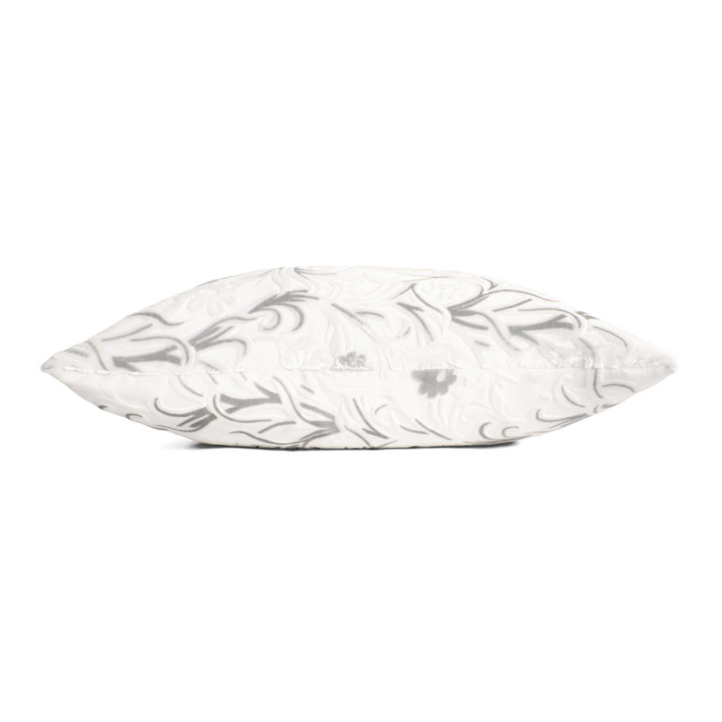 Prospect Park Square Velvet Pillow Cover & Insert, White, 22" x 22"