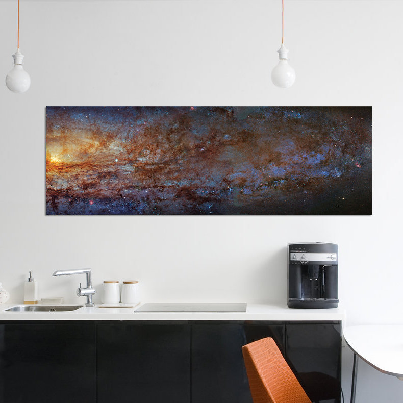 « the sculpter galaxy (ngc 253) i », impression sur toile, H 12 po x l 36 po x P 1,5 po, Toile tendue