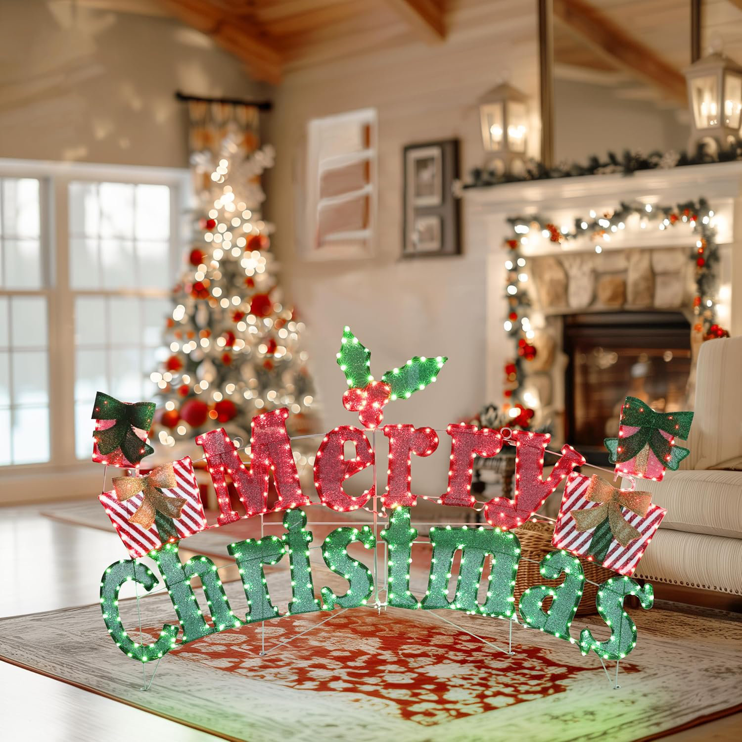 Kcavykas Maison, Jardin Panneau De Bienvenue Joyeux Noël Pour Porche Panneau De Cour Gnome Décoration Extérieure Intérieure Xmas Drapeau Suspendu Pour Porte D'Entrée Fournitures De Fête De Jardin