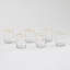 S/6 Celebration DOF Glasses-Clear W/Gold Dots