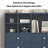 62.4-Inch Multi-Functional Side Cabinet, Display Case, and Bookshelf with Open Storage and Drawers