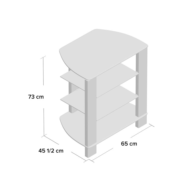 Vision HiFi Rack, Black