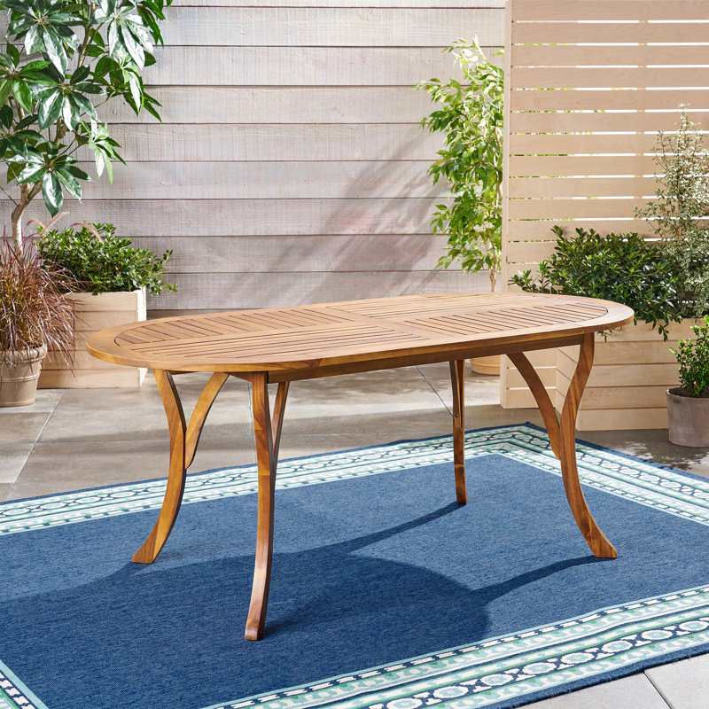 Acacia Wood 70" Dining Table