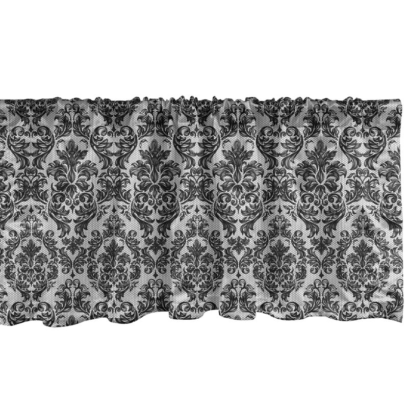 Ensemble de 2 cantonnières à fleurs Ambesonne, L 54 po x L 12 po