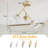 3-Light Modern Sputnik Globe Semi Flush Mount-1377869817