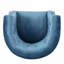 Fauteuil d'appoint en velours club pour usage domestique, siège simple classique pour espaces de vie confortables