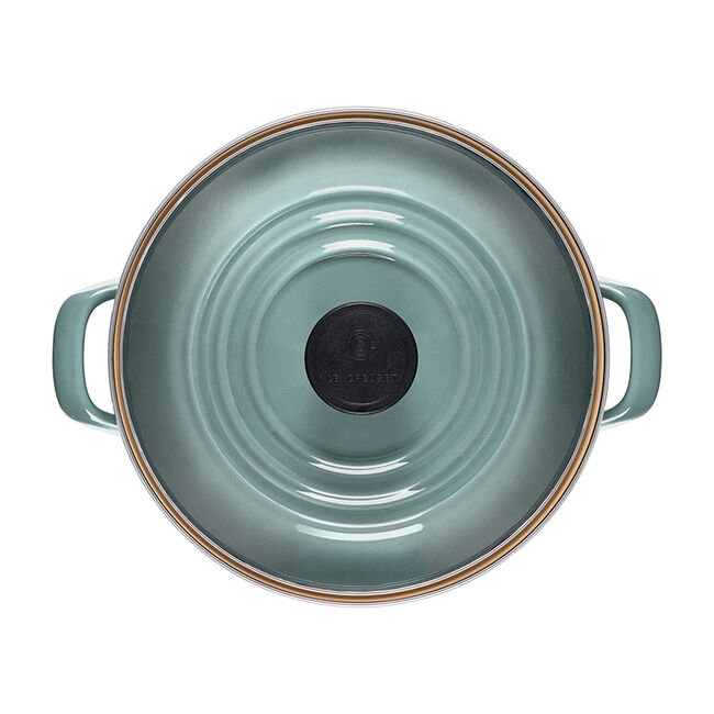 Sea Salt Enamel on Steel 8-Quart Stockpot with Lid