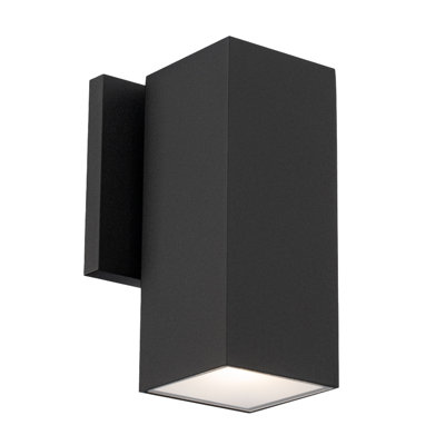 Cubix 8" Dimmable LED Single Up or Down Indoor / Outdoor Wall Light With Color Temperature Switch (2700K/3000K/3500K/4000K/5000K)