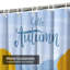 Colourful Flat Autumn Mountains Trees Shower Curtain with 12 Hooks-482265134