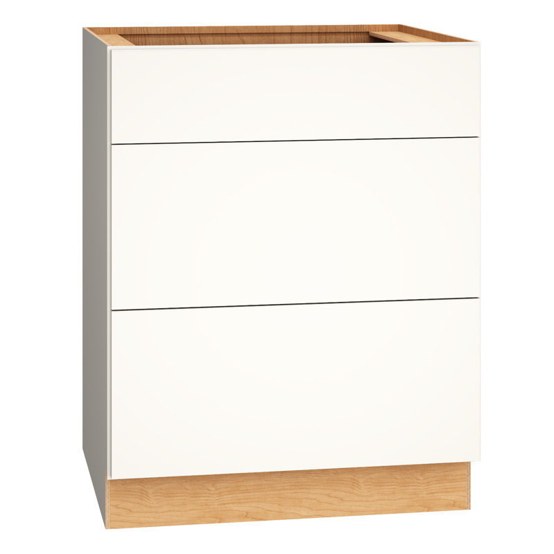 Rosemont 15" W X 34.5" H X 24" D Fully Assembled 3-Drawer Standard Base Cabinet, H 34,5 po x l 27 po x P 24 po, Blanc