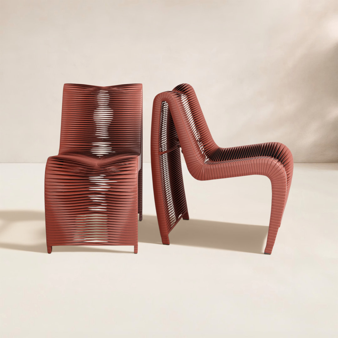 Pernille Outdoor Armless Lounge Chair (Set of 2) AllModern Color 