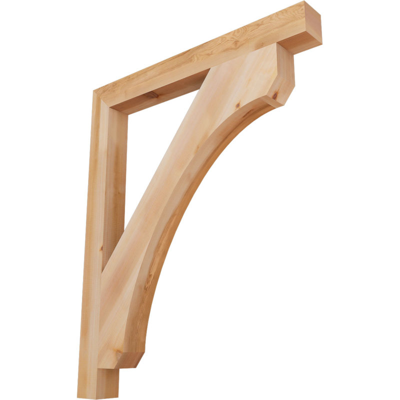 Support en bois rustique Legacy Block, Cèdre rouge, Lisse, H 46 po x l 3,5 po x P 38 po