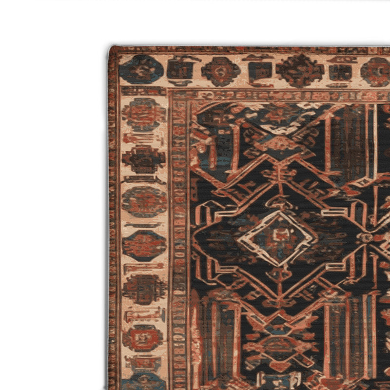 Tapis intérieur et extérieur ArtDeco, Rectangulaire 2 pi x 3 pi