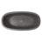 Avalon NativeStone Concrete Freestanding Oval Soaking Bathtub-17150715-32504371