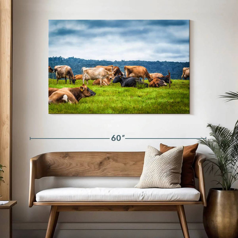 Brampt Cow Gathering, 32" H x 48" W